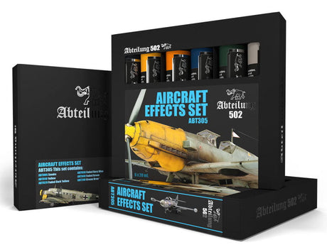 Abteilung 502 Paint - Oil Abteilung 502 305 Aircraft Effects Weathering Oil Paint Set (6 Colors) 20ml Tubes