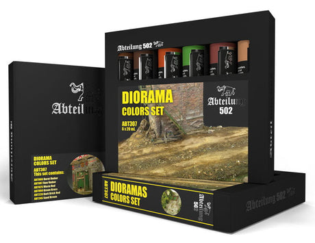 Abteilung 502 Paint - Oil Abteilung 502 307 Dioramas Weathering Oil Paint Set (6 Colors) 20ml Tubes