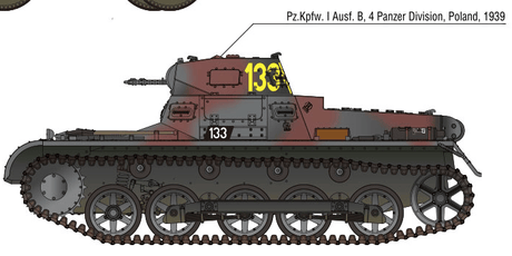 Academy MILITARY MODEL Academy 1/35 German Panzer I Ausf B & Sidecar Motorcycle w/3 Figures Kit