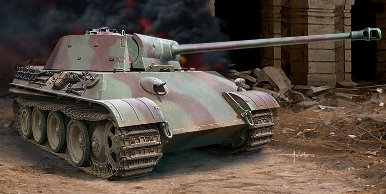 Academy MILITARY MODEL Academy 1/35 PzKpfw V Panther Ausf G Last Production Tank (New Tool) Kit