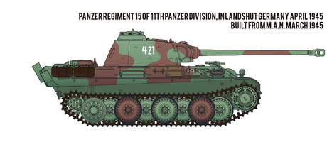 Academy MILITARY MODEL Academy 1/35 PzKpfw V Panther Ausf G Last Production Tank (New Tool) Kit