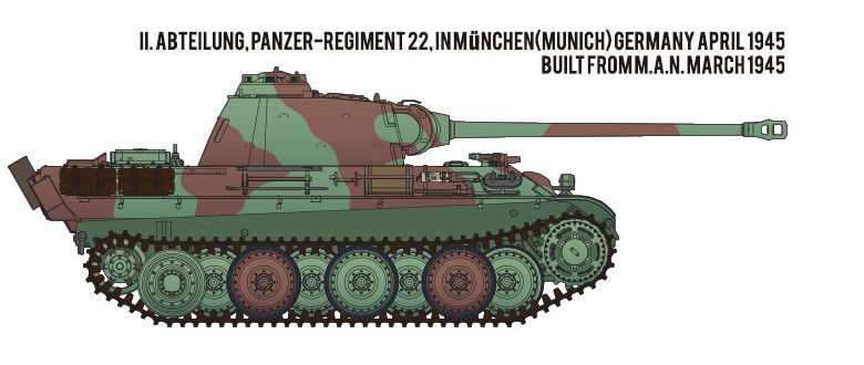 Academy MILITARY MODEL Academy 1/35 PzKpfw V Panther Ausf G Last Production Tank (New Tool) Kit
