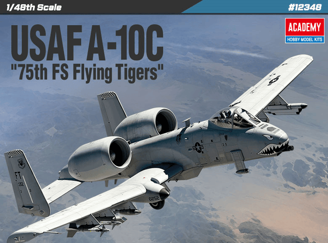 Academy MODEL AIRCRAFT Academy 1/48 A10C 75th FS Flying Tigers USAF Fighter Kit