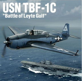 Academy MODEL AIRCRAFT Academy 1/48 TBF1C USN Torpedo Bomber Battle of Leyte Gulf Kit
