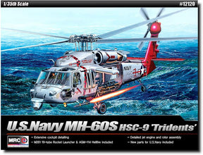 Academy MODEL AIRPLANES Academy 1/35 MH60S HSC9 Tridents USN Sea Combat Helicopter Kit