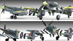 Academy MODEL AIRPLANES Academy 1/72 Spitfire Mk XIVc & Typhoon Mk Ib Aircraft 70th Anniversary Normandy Ltd. Edition (2) Kits