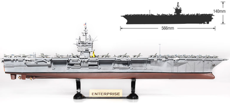 Academy MODEL SHIPS Academy 1/600 USS Enterprise CVN65 Aircraft Carrier (New Tool) Kit