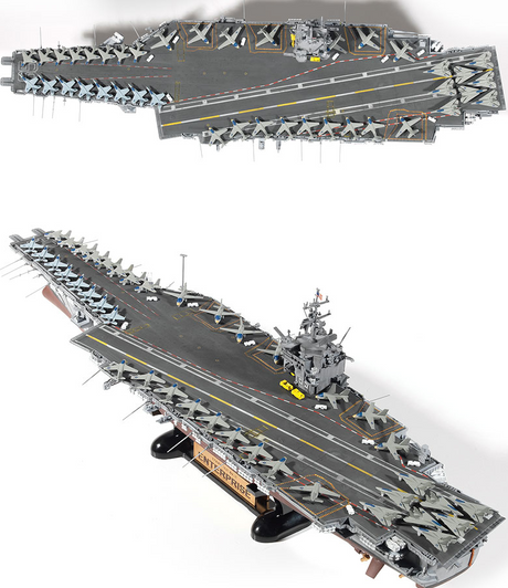 Academy MODEL SHIPS Academy 1/600 USS Enterprise CVN65 Aircraft Carrier (New Tool) Kit