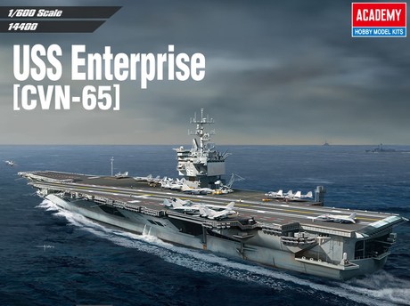 Academy MODEL SHIPS Academy 1/600 USS Enterprise CVN65 Aircraft Carrier (New Tool) Kit