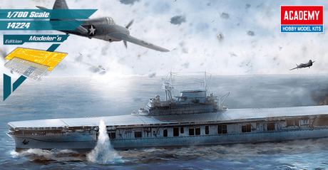 Academy MODEL SHIPS Academy 1/700 USS Enterprise CV6 Aircraft Carrier Kit (New Tool)