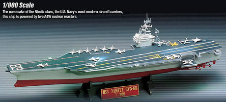 Academy MODEL SHIPS Academy 1/800 USS Nimitz CVN68 Aircraft Carrier Kit