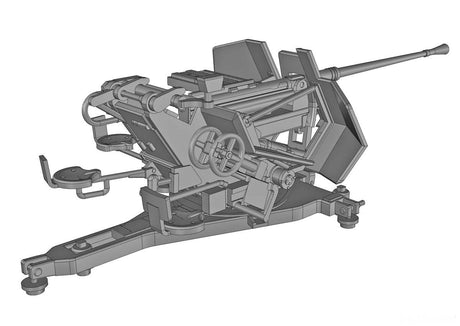 Ace MILITARY MODEL Ace 1/72 3.7cm Flak 36 AA Gun w/SdAh52 Carriage Trailer Kit