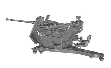 Ace MILITARY MODEL Ace 1/72 3.7cm Flak 36 AA Gun w/SdAh52 Carriage Trailer Kit