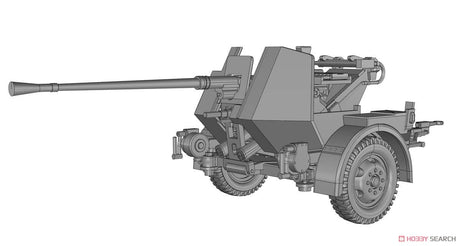 Ace MILITARY MODEL Ace 1/72 3.7cm Flak 36 AA Gun w/SdAh52 Carriage Trailer Kit