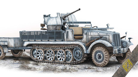 Ace MILITARY MODEL Ace  1/72 SdKfz 6/2 Halftrack w/3.7cm Flak 36 on Chassis mZgKw 5t Kit