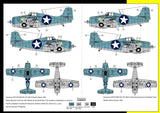 Admiral Models MODEL AIRPLANES Admiral  1/72 F4F3P Wildcat USN Recon Fighter Kit