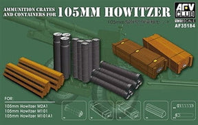 AFV Club MILITARY MODEL AFV Club 1/35 Ammo Crates & Containers for 105mm Howitzer Kit