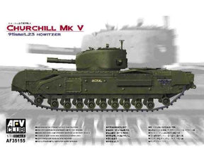 AFV Club MILITARY MODEL AFV Club 1/35 British Churchill Mk V Infantry Tank w/95mm/L23 Howitzer Gun Kit
