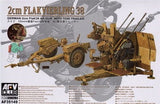 AFV Club MILITARY MODEL AFV Club 1/35 German 2cm Flak 38 Anti-Aircraft Gun w/Tow Trailer Kit