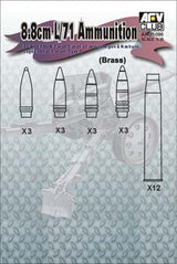 AFV Club MILITARY MODEL AFV Club 1/35 German 8.8cm L/71 Ammo for Pak 43, Pak 43/41, Nashorn, Elefant, Jagdpanther & Tiger II Kit