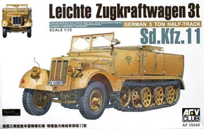AFV Club MILITARY MODEL AFV Club 1/35 German SdKfz 11 3-Ton Halftrack (Re-Issue) Kit