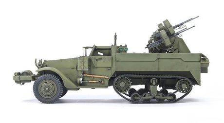 AFV Club MILITARY MODEL AFV Club 1/35 M16 MGMC Meat Chopper Self-Propelled Anti-Aircraft Gun Halftrack (New Tool) Kit