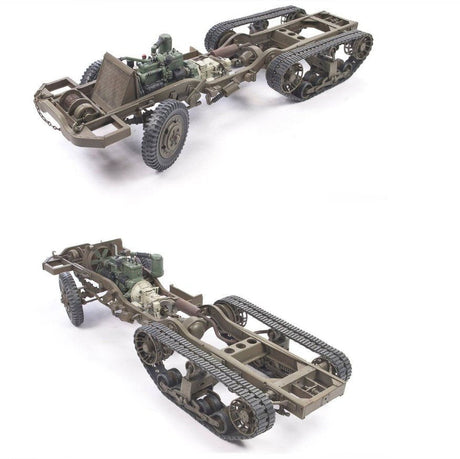 AFV Club MILITARY MODEL AFV Club 1/35 M16 MGMC Meat Chopper Self-Propelled Anti-Aircraft Gun Halftrack (New Tool) Kit