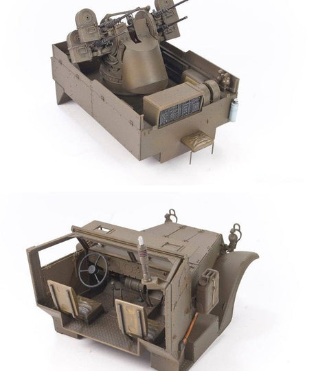 AFV Club MILITARY MODEL AFV Club 1/35 M16 MGMC Meat Chopper Self-Propelled Anti-Aircraft Gun Halftrack (New Tool) Kit