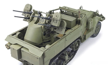 AFV Club MILITARY MODEL AFV Club 1/35 M16 MGMC Meat Chopper Self-Propelled Anti-Aircraft Gun Halftrack (New Tool) Kit