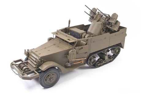 AFV Club MILITARY MODEL AFV Club 1/35 M16 MGMC Meat Chopper Self-Propelled Anti-Aircraft Gun Halftrack (New Tool) Kit