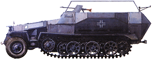 AFV Club MILITARY MODEL AFV Club 1/35 SdKfz 251/17 Ausf C Command Halftrack Kit