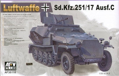 AFV Club MILITARY MODEL AFV Club 1/35 SdKfz 251/17 Ausf C Luftwaffe Halftrack Kit