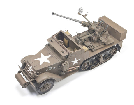 AFV Club MILITARY MODEL AFV Club 1/35 US Army M34 40mm Self-Propelled Anti-Aircraft Gun Motor Carriage Halftrack Korean War Kit