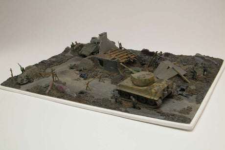 Airfix MILITARY MODEL Airfix 1/76 D-Day Battlefront Diorama Gift Set w/paint & glue Kit