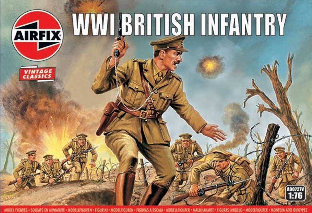 Airfix MILITARY MODEL Airfix 1/76 WWI British Infantry Figure Set (Re-Issue) Kit