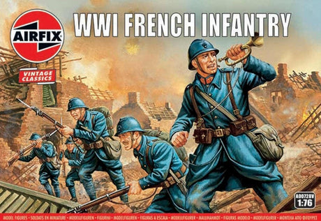 Airfix MILITARY MODEL Airfix 1/76 WWI French Infantry Figure Set (Re-Issue) Kit