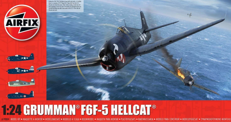 Airfix MODEL AIRCRAFT Airfix 1/24 F6F5 Hellcat Aircraft (New Tool) Kit