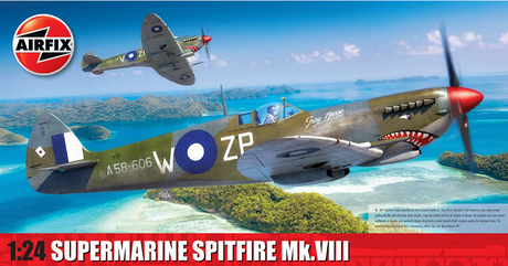 Airfix MODEL AIRCRAFT Airfix 1/24 Supermarine Spitfire Mk VIII Fighter Kit