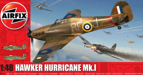 Airfix MODEL AIRCRAFT Airfix 1/48 Hawker Hurricane Mk I Aircraft Kit