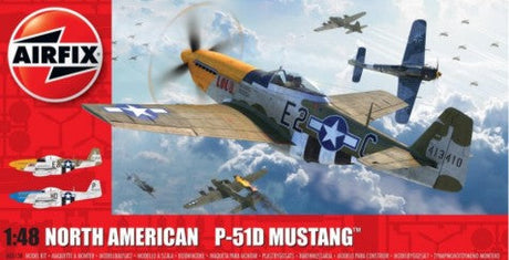 Airfix MODEL AIRCRAFT Airfix 1/48 P51D Mustang (Filletless Tails) Aircraft Kit