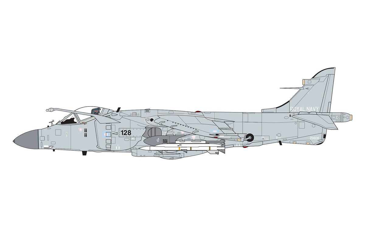 Airfix MODEL AIRCRAFT Airfix Aircraft 1/72 BAe Sea Harrier FA2 Fighter (Re-Issue) Kit