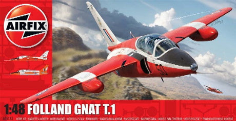 Airfix MODEL AIRPLANES Airfix 1/48 Folland Gnat T1 British Aerobatic Trainer Kit