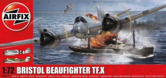 Airfix MODEL AIRPLANES Airfix 1/72 Bristol Beaufighter Mk X Long-Range Heavy Fighter Kit
