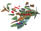 Airfix MODEL AIRPLANES Airfix 1/72 Quick Build Spitfire Fighter (Snap Kit)