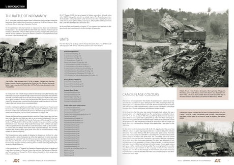 AK Interactive HOBBY BOOKS AK Interactive Books - 1944 German Armour in Normandy Camouflage Profile Guide Book