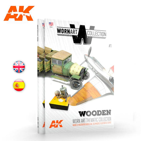 AK Interactive HOBBY BOOKS AK Interactive Worn Art Collection 1: Wooden Book (Semi-Hardback)