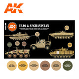 AK Interactive HOBBY PAINT AK Interactive AFV Series: Iraq & Afghanistan Camouflage Acrylic Paint Set (6 Colors) 17ml Bottles