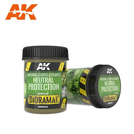 AK Interactive HOBBY PAINTS AK Interactive Diorama Series: Natural Leaves & Plants Neutral Protection Acrylic 250ml Bottle