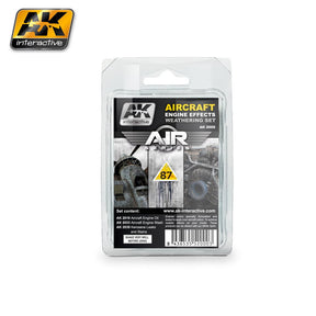 AK Interactive MODEL PAINTS AK Interactive Air Series: Aircraft Engine Effects Enamel Weathering Set (3 Colors) 35ml Bottles