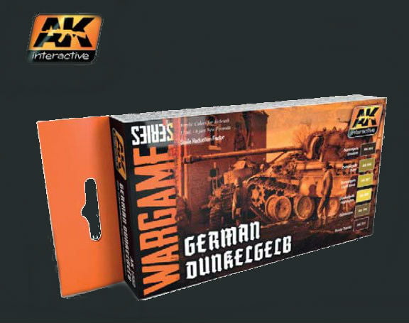 AK Interactive MODEL PAINTS AK Interactive Wargame Series: German Dunkelgelb Acrylic Paint Set (6 Colors) 17ml Bottles